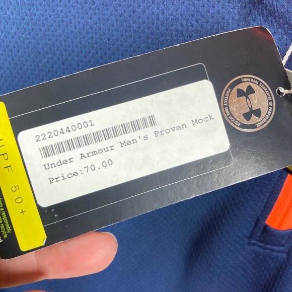 Half Moon Bay Golf Links Under Armour Mens 1/4 Zip 2XL Loose Blue Casual Classic - Picture 5 of 6